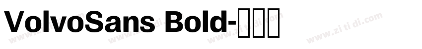 VolvoSans Bold字体转换